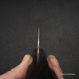カトウ打刃物製作所 V金10号 エッチングダマスカス 牛刀 180mm