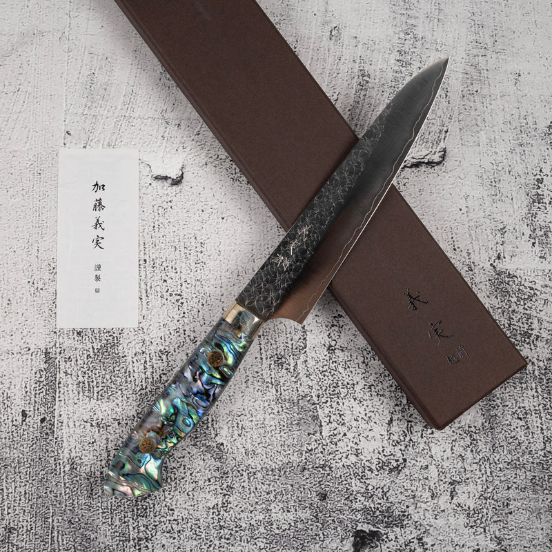 カトウ打刃物製作所 SG2 水面 ペティナイフ 150mm 白蝶貝ハンドル