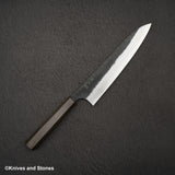 カトウ打刃物製作所 金太郎 青紙スーパー ダマスカス 黒打ち 梨地 牛刀 210mm