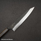 カトウ打刃物製作所 金太郎 青紙スーパー ダマスカス 黒打ち 梨地 切付牛刀 210mm
