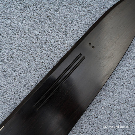 K&S 牛刀 マグネット式鞘・ハンドルセット 安定化カーリーメイプル/エボニー 240mm
