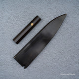 K&S 牛刀 マグネット式鞘・ハンドルセット 安定化カーリーメイプル/エボニー 240mm