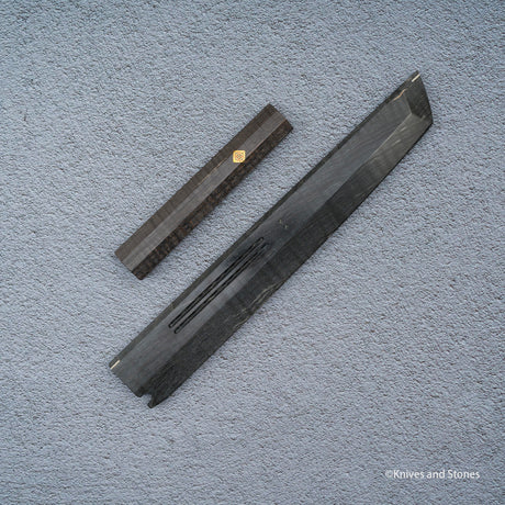 K&S 先丸 マグネット式鞘・ハンドルセット 安定化カーリーメイプル/エボニー/パウロサ