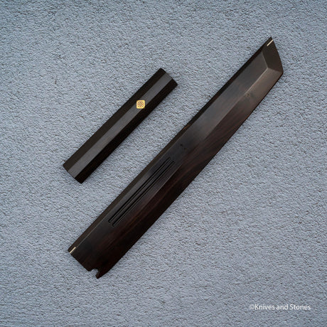 K&S 先丸 マグネット式鞘・ハンドルセット 安定化カーリーメイプル/エボニー/パウロサ