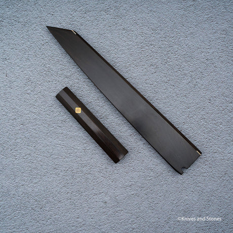 K&S 切付柳刃 マグネット式鞘・ハンドルセット 安定化カーリーメイプル/エボニー/パウロサ