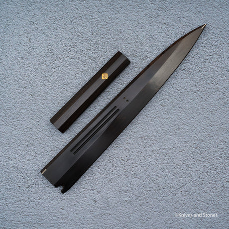 K&S 柳刃 マグネット式鞘・ハンドルセット 安定化カーリーメイプル/エボニー/パウロサ