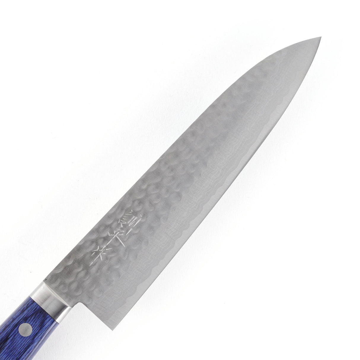 増谷打刃物 黒龍 V金10号 ダマスカス 槌目 牛刀 180mm