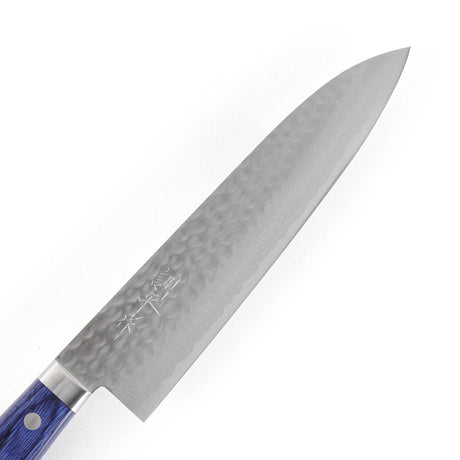 増谷打刃物 黒龍 V金10号 ダマスカス 槌目 牛刀 180mm