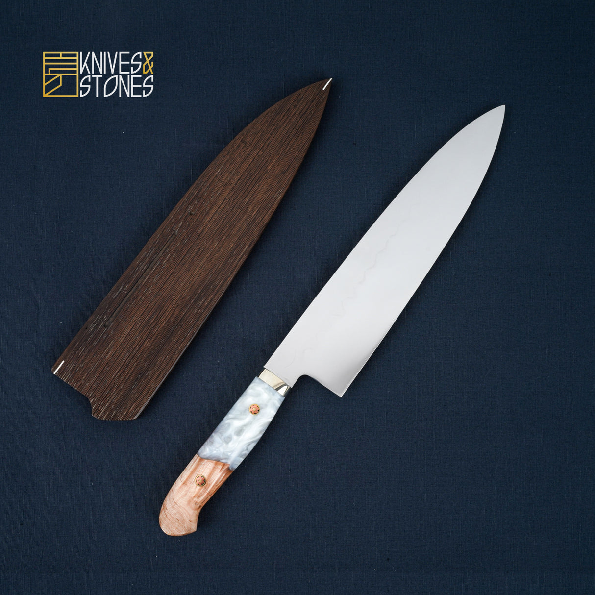 青木刃物製作所 冨樫憲治 本焼 牛刀 240mm 洋柄 SP2