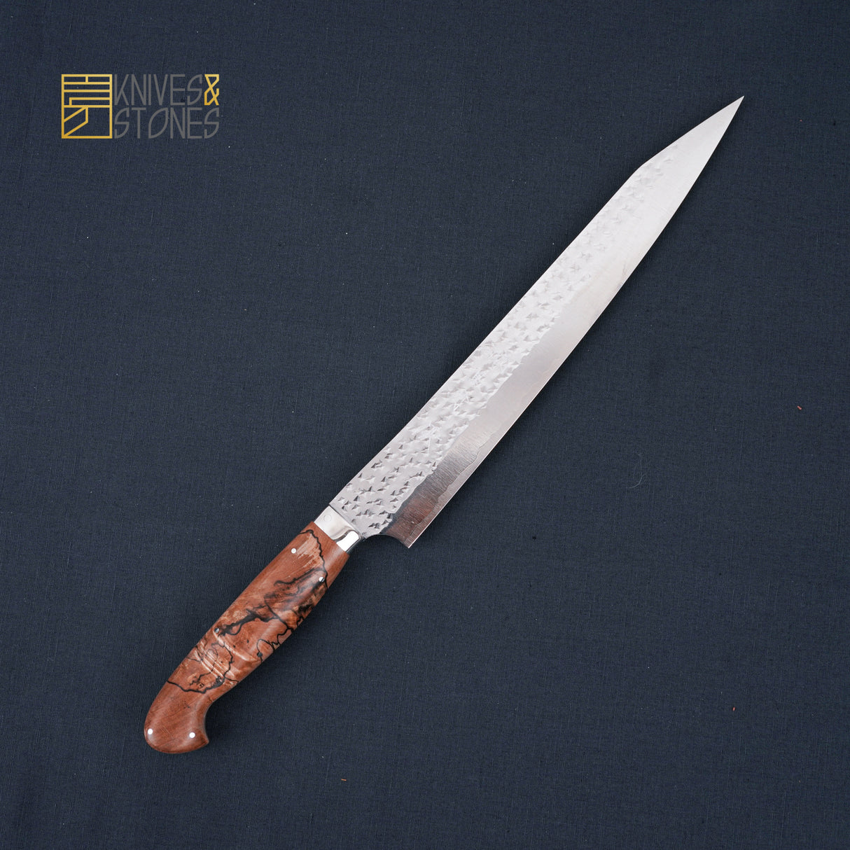 黒﨑打刃物 閃光 SG2 切付筋引 240mm 洋柄 鞘付き SP3