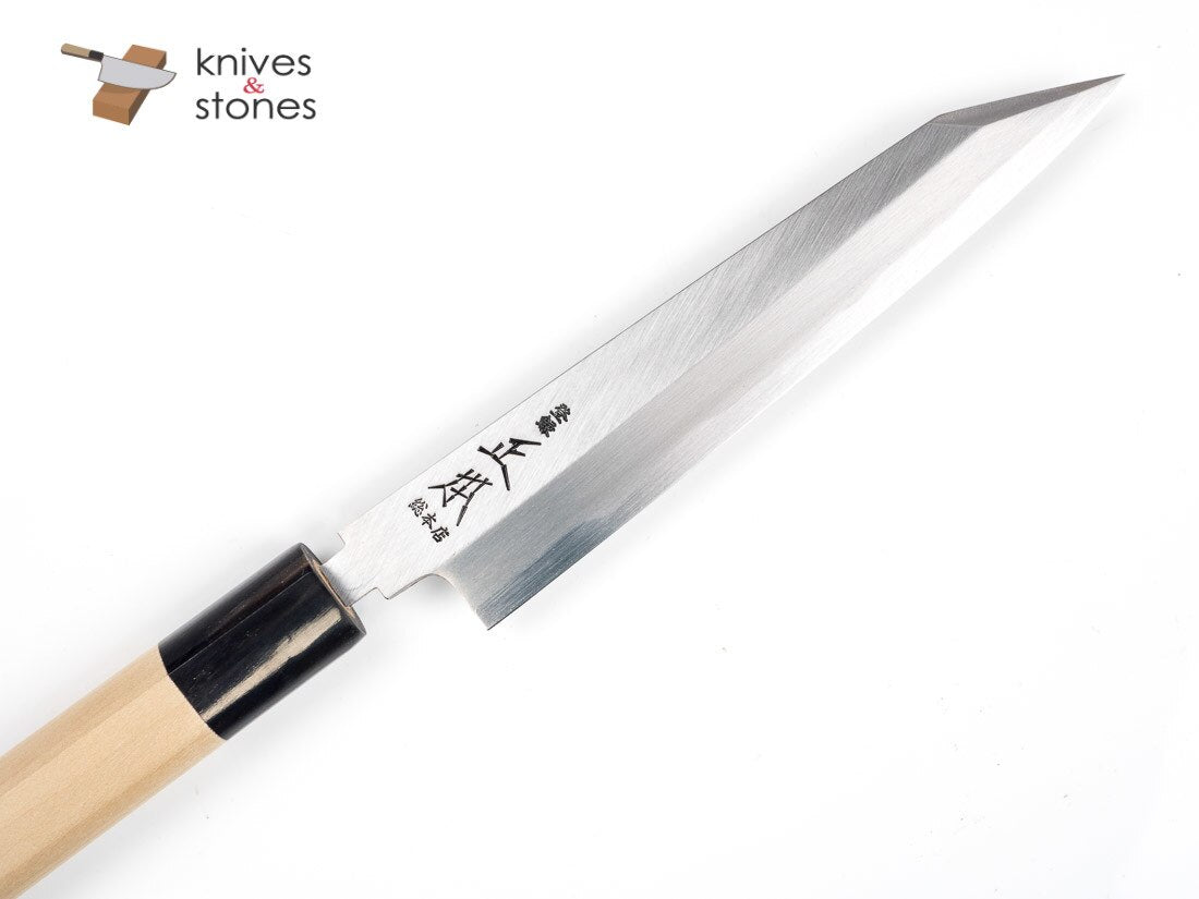 正本·総本店 本霞 白二鋼 切付柳刃 165mm 鞘付き KS4616