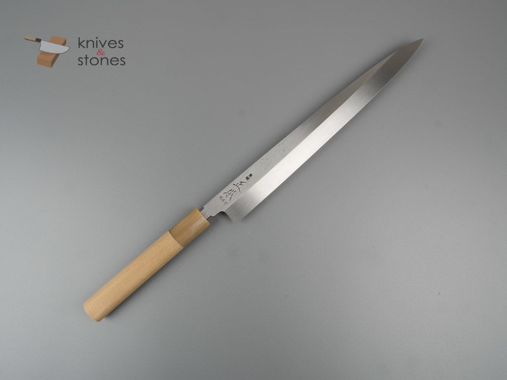 正本·総本店 本焼 白二鋼 柳刃 300mm