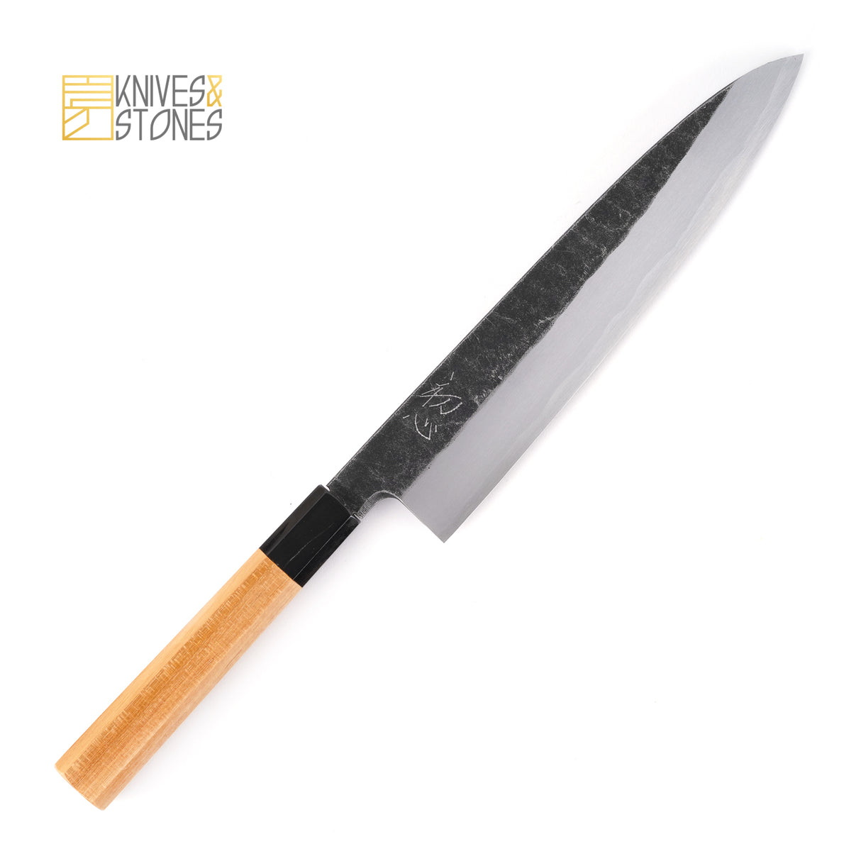 明神利器制作所 白鷺 青二鋼 黒打ち 片刃 牛刀 210/240mm