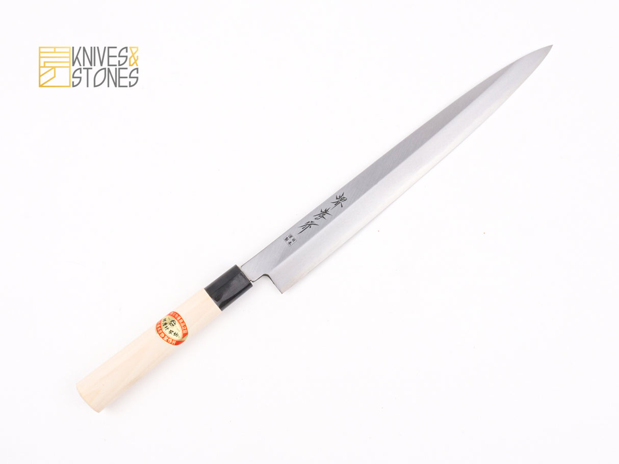 青木刃物製作所 白三鋼 金清 柳刃 300mm