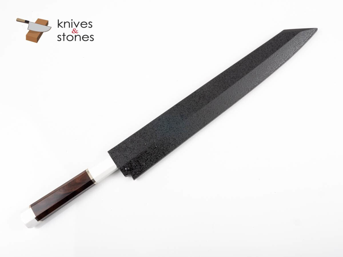 青木刃物製作所 銀龍 スウェーデン鋼 本焼 切付柳刃 コリアンハンドル
