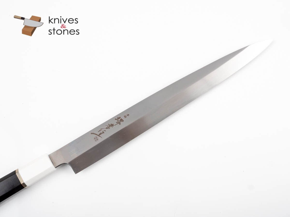 青木刃物製作所 銀龍 スウェーデン鋼 本焼 柳刃 コリアンハンドル