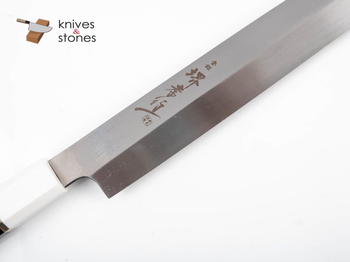 青木刃物製作所 銀龍 スウェーデン鋼 本焼 柳刃 コリアンハンドル