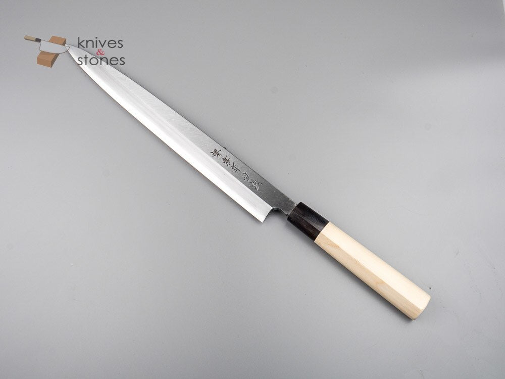 青木刃物製作所 特上 白二鋼 柳刃 300mm 左利き用