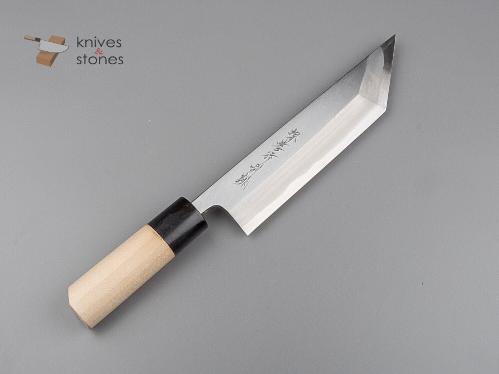 青木刃物製作所 特上 江戸先丸薄刃 180mm 白二鋼