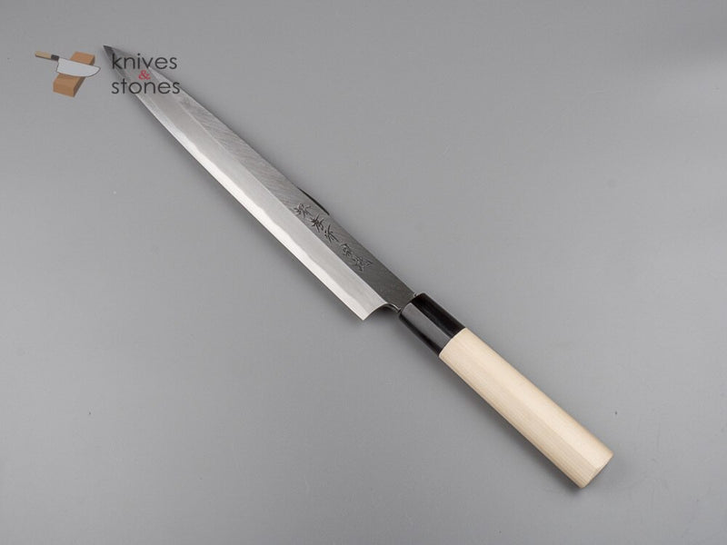 青木刃物製作所 特上 白二鋼 柳刃 270mm 左利き用
