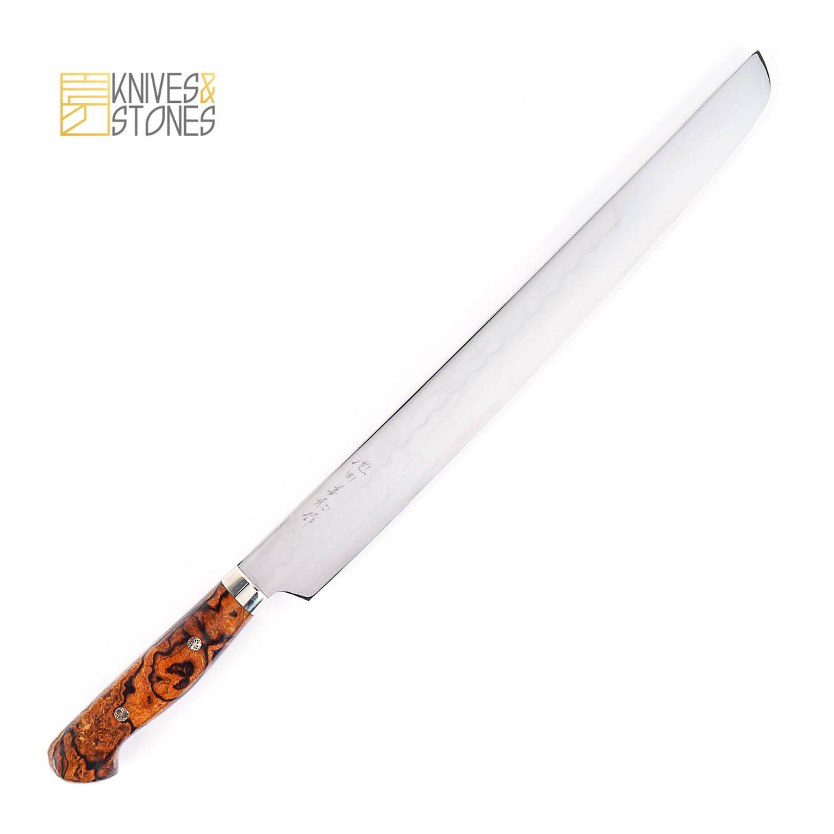 池田鍛錬所 本焼 先丸筋引 270mm 洋柄