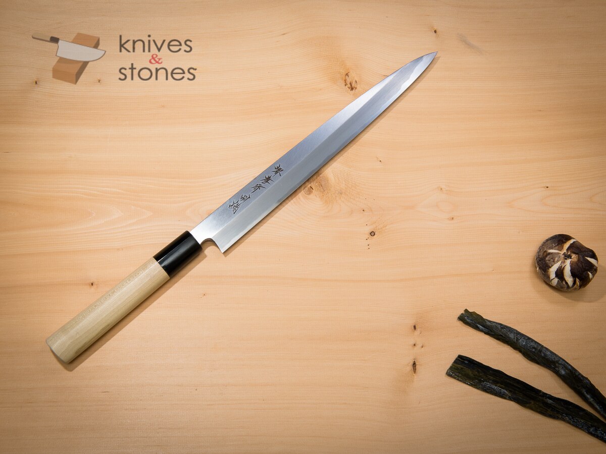 青木刃物製作所 特上 白二鋼 柳刃 240mm